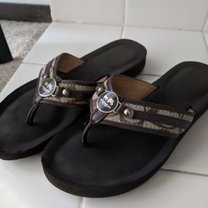 Coach Jasmine Flip Flops Size 6.5